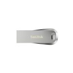 Imagen de la unidad flash USB SanDisk Ultra Luxe con 512 GB de capacidad, conector USB tipo A 3.2 Gen 1 en color plata. SKU: SDCZ74-512G-G46