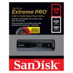 SanDisk Extreme Pro unidad flash USB 128 GB USB tipo A 3.2 Gen 1 (3.1 Gen 1) en color negro, SKU SDCZ880-128G-G46