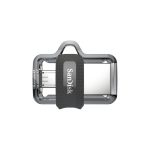 SanDisk Ultra Dual m3.0 unidad flash USB de 128 GB con conectores USB Type-A y Micro-USB 3.2 Gen 1, SKU SDDD3-128G-G46, disponible en colores Negro, Plata y Transparente. Ideal para almacenamiento externo y transferencia de archivos.