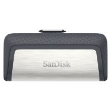 SanDisk Ultra Dual Drive USB Tipo-C unidad flash USB de 32 GB, con conectores USB Tipo-A y USB Tipo-C, modelo SDDDC2-032G-G46, color negro y plata