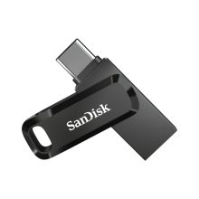 SanDisk Ultra Dual Drive Go unidad flash USB de 32 GB con conexiones USB Type-A y USB Type-C 3.2 Gen 1 (3.1 Gen 1) en color negro. SKU SDDDC3-032G-G46