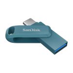 Imagen de la unidad flash SanDisk Ultra Dual Drive Go de 1 TB con puerto USB Tipo C 3.2 Gen 1 en color turquesa, SKU SDDDC3-1T00-G46NBB