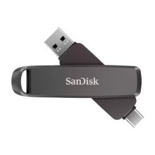 SanDisk unidad flash USB 2 TB con conectores USB Type-A y USB Type-C, USB 3.2 Gen 2, color negro, SKU SDDDE1-2T00-G46