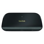 Lector de tarjeta SanDisk ImageMate PRO USB-C en color negro con especificaciones USB 3.2 Gen 1, SKU SDDR-A631-GNGNN