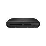Lector de tarjeta SanDisk ImageMate PRO USB-C en color negro con especificaciones USB 3.2 Gen 1, SKU SDDR-A631-GNGNN