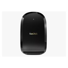 Imagen del lector de tarjeta SanDisk Extreme PRO CFexpress, USB 3.2 Gen 1, Tipo-B, en color negro. SKU SDDR-F451-GNGEN