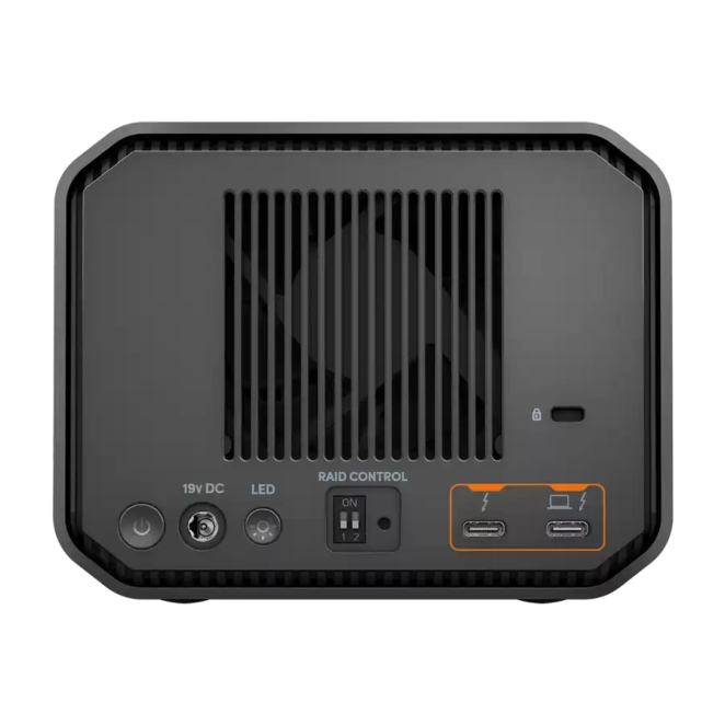 SanDisk G-RAID MIRROR disco duro externo 36 TB 7200 RPM USB Tipo C Gris 3 SanDisk G-RAID MIRROR disco duro externo 36 TB 7200 RPM USB Tipo C Gris, conexiones y puertos