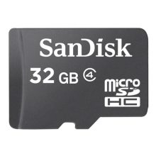 Tarjeta de memoria SanDisk microSDHC 32GB Clase 4 para almacenamiento externo SKU SDSDQM-032G-B35