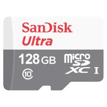 Tarjeta de memoria SanDisk Ultra MicroSDXC de 128 GB, Clase 10, ideal para almacenamiento de alta capacidad, SKU SDSQUNR-128G-GN6MN