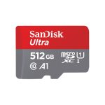 Tarjeta microSD SanDisk Ultra de 512 GB con características de UHS-I y Clase 10, SKU SDSQUNR-512G-GN6TA