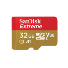 Tarjeta de memoria SanDisk Extreme 32GB MicroSDXC UHS-I Clase 10, SKU SDSQXAF-032G-GN6GN