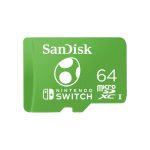 Imagen de la memoria flash SanDisk de 64 GB, modelo MicroSDXC UHS-I con SKU SDSQXAO-064G-GN6ZN