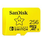 Memoria flash SanDisk MicroSDXC de 256 GB con alta velocidad de lectura y escritura, SKU SDSQXAO-256G-GNCZN