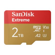 SanDisk Extreme 2 TB MicroSDXC UHS-I Clase 10 con SKU SDSQXAV-2T00-GN6MA. Tarjeta de memoria de alto rendimiento para almacenamiento externo.