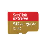 SanDisk Extreme de 512 GB MicroSDHC UHS-I Clase 10, SKU SDSQXAV-512G-GN6MA. Tarjeta de memoria para alto rendimiento.