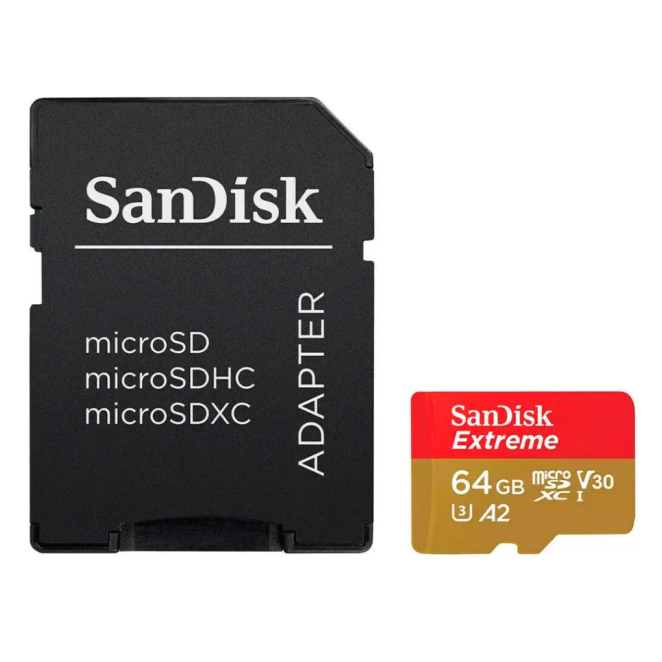 SanDisk MicroSDXC Clase 10 64 GB para velocidad extrema Tarjeta SanDisk Extreme PLUS de 64 GB MicroSDXC Clase 10, ideal para alta velocidad y rendimiento, SKU SDSQXBU-064G-GN6MA