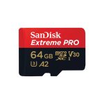 SanDisk Extreme PRO 64 GB MicroSDXC UHS-I Clase 10. SKU: SDSQXCU-064G-GN6MA. Tarjeta de memoria de alta velocidad ideal para almacenamiento externo.