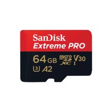SanDisk Extreme PRO 64 GB MicroSDXC UHS-I Clase 10. SKU: SDSQXCU-064G-GN6MA. Tarjeta de memoria de alta velocidad ideal para almacenamiento externo.