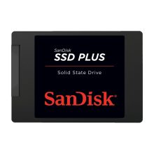 Disco duro SanDisk Plus con 240 GB de capacidad, tipo 2.5 pulgadas, interfaz Serial ATA III y tecnología SLC, SKU SDSSDA-240G-G26