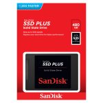SanDisk Plus 480 GB SSD con interfaz Serial ATA III y tecnología SLC, SKU SDSSDA-480G-G26