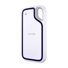 SanDisk unidad externa de estado sólido 1 TB con USB Tipo C 3.2 Gen 2 en color blanco, SKU SDSSDE62P-1T00-G25