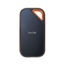 Imagen del disco duro externo SanDisk Extreme PRO Portable de 1 TB y USB Tipo C 3.2 Gen 2 en color negro. SKU: SDSSDE81-1T00-G25.