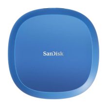 SanDisk unidad externa de estado sólido de 4 TB con USB Tipo C 3.2 Gen 2 en color azul. SKU: SDSSDT40C-4T00-E25