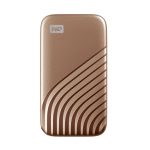 Disco duro externo Western Digital My Passport de 1 TB, USB Tipo C 3.2 Gen 2, color oro, WDBAGF0010BGD-WESN