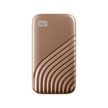 Disco duro externo Western Digital My Passport de 1 TB, USB Tipo C 3.2 Gen 2, color oro, WDBAGF0010BGD-WESN