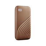 Disco duro externo Western Digital My Passport de 1 TB, USB Tipo C 3.2 Gen 2, color oro, WDBAGF0010BGD-WESN