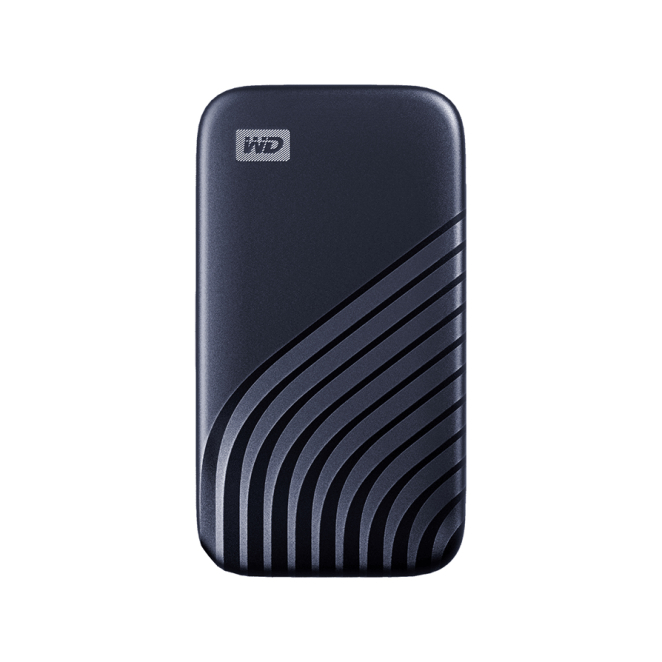 Western Digital My Passport 2 TB Azul con USB Tipo C 3.2 Gen 2 Disco duro externo Western Digital My Passport 2 TB en color azul, con conexión USB tipo C 3.2 Gen 2 y velocidad de transferencia rápida. SKU: WDBAGF0020BBL-WESN