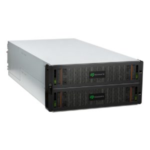 Seagate Exos E 5U84 bastidor de almacenamiento SAN negro y metálico con SKU D4865X000000DA