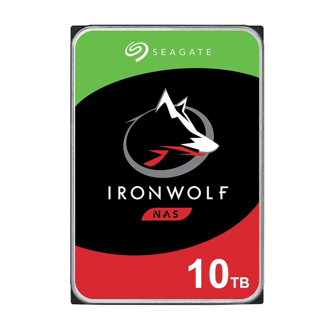 Seagate IronWolf Disco Duro Interno 10 TB 7200 RPM Seagate IronWolf disco duro interno con capacidad de 10 TB, 7200 RPM, memoria caché de 256 MB, y tamaño de 3.5 pulgadas, SKU ST10000VN000 4 PACK