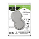 Imagen del disco duro interno Seagate Barracuda 2.5” con capacidad de 1 TB, velocidad de 5400 RPM y 128 MB de caché. SKU: ST1000LM048