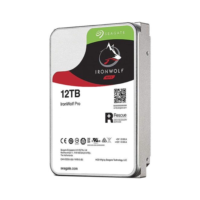 Seagate IronWolf Pro disco duro interno 12 TB con 7200 RPM Disco duro interno Seagate IronWolf Pro de 12 TB, 7200 RPM, 256 MB de caché, y 3.5 pulgadas, SKU: ST12000NE0008