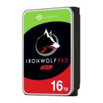 Disco duro interno Seagate IronWolf Pro con 16 TB de capacidad, 7200 RPM, 256 MB de caché, tamaño de 3.5 pulgadas, interfaz Serial ATA III. SKU: ST16000NE000.