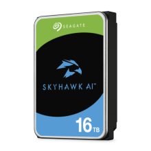 Vista del disco duro interno Seagate SkyHawk AI de 16 TB con 7200 RPM y 512 MB cache, modelo ST16000VE004