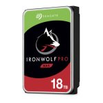 Seagate IronWolf Pro ST18000NE000 disco duro interno con capacidad de 18 TB, velocidad de 7200 RPM, 256 MB de caché y tamaño de 3.5 pulgadas, con conexión Serial ATA III.
