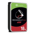 Seagate IronWolf Pro ST18000NE000 disco duro interno con capacidad de 18 TB, velocidad de 7200 RPM, 256 MB de caché y tamaño de 3.5 pulgadas, con conexión Serial ATA III.