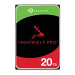 Disco duro interno Seagate IronWolf Pro ST20000NE000 de 20 TB, velocidad 7200 RPM, caché de 256 MB, tamaño 3.5 pulgadas, conexión Serial ATA III