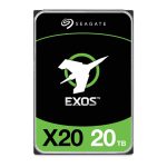 Disco duro interno Seagate Enterprise Exos X20 20 TB 7200 RPM, tamaño 3.5 pulgadas, con interfaz SAS. SKU: ST20000NM003D