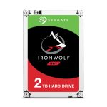 Seagate IronWolf ST2000VN004 disco duro interno con capacidad de 2 TB, velocidad de 5900 RPM y caché de 64 MB, tamaño 3.5 pulgadas, conector Serial ATA III