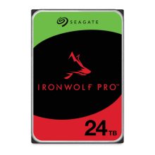 Imagen del disco duro interno Seagate IronWolf Pro de 24 TB con 7200 RPM y 512 MB de caché, modelo ST24000NT002