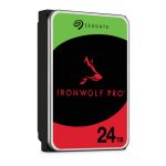 Imagen del disco duro interno Seagate IronWolf Pro de 24 TB con 7200 RPM y 512 MB de caché, modelo ST24000NT002