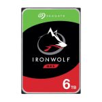 Seagate IronWolf ST6000VN001 disco duro interno de 6 terabytes con 5400 RPM, 256 megabytes de caché y tamaño de 3.5 pulgadas, compatible con Serial ATA III