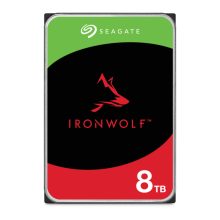 Seagate IronWolf ST8000VN002 disco duro interno de 8 TB con velocidad de 5400 RPM, búfer de 256 MB y tamaño de 3.5 pulgadas, utilizando interfaz Serial ATA III