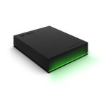 Vista del Seagate Game Drive, disco duro externo de 2 TB, compatible con USB 3.2 Gen 1, modelo STKX2000400, en color negro. Ideal para almacenamiento adicional.