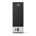 Imagen del disco duro externo Seagate One Touch HUB de 10 TB con conectividad USB Type-A y USB Type-C 3.2 Gen 1 (3.1 Gen 1), SKU STLC10000400. Diseño en negro y gris.