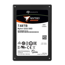 Disco duro Seagate Nytro 2332 con capacidad de 7,68 TB, tamaño 2.5 pulgadas, interface SAS y tecnología 3D eTLC. SKU: XS7680SE70124