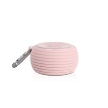 Altavoz portátil monofónico Fresh 'n Rebel Rockbox Round H2O en color rosa, potencia de 3 W, SKU 1RB410CU